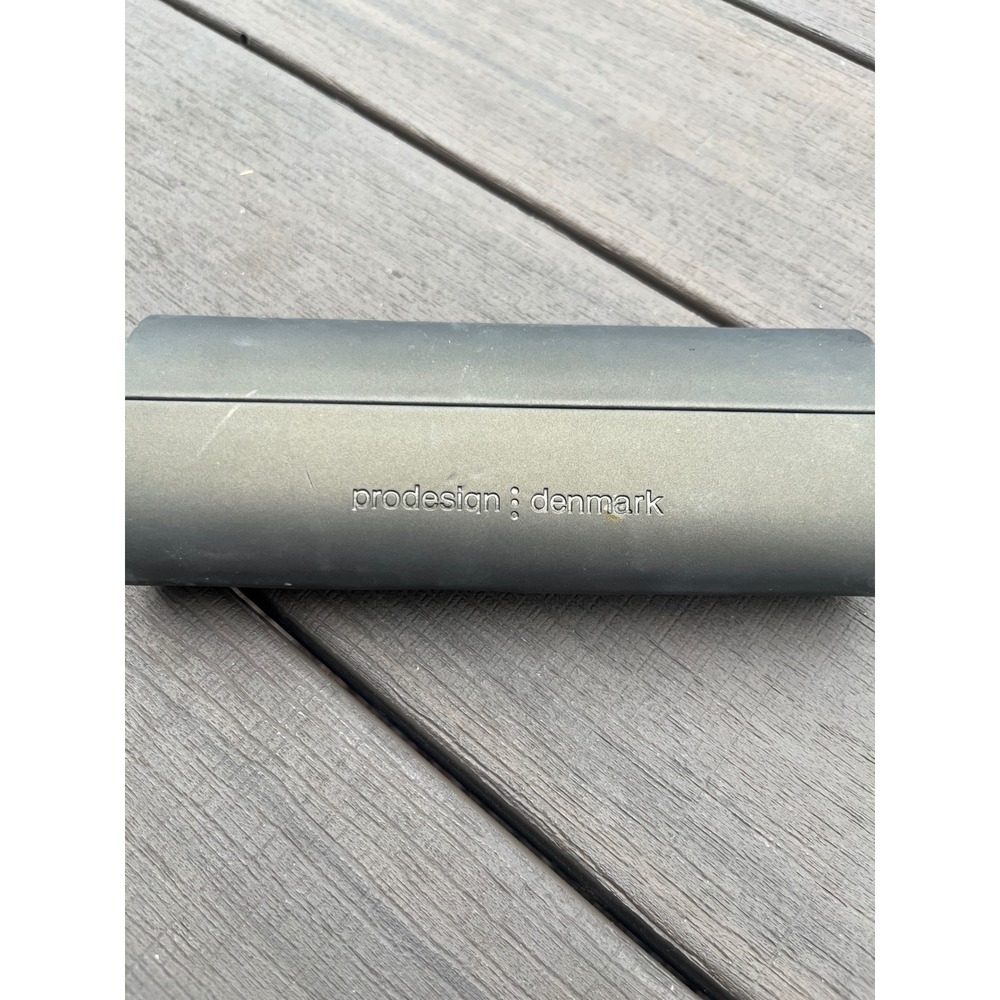 Prodesign Denmark Eyeglasses Case Hard Shell Magnetic‎ Bronze Olive Green